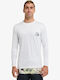 Quiksilver DNA Surf UPF 50 Men's Long Sleeve Sun Protection Shirt White