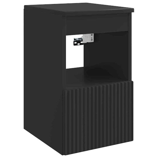 vidaXL Badezimmer Waschtisch-Einheit Ohne Waschbecken M30xB44.5xH50cm Schwarz