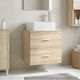 vidaXL Vanity Unit with Sink M53xD34.5xH63cm Sonoma Oak