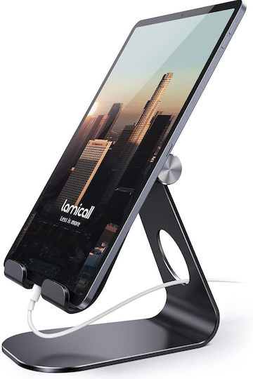 Lamicall Tablet Phone Stand Adjustable Angle High Stability Compatible Devices 10-33 Cm Gray
