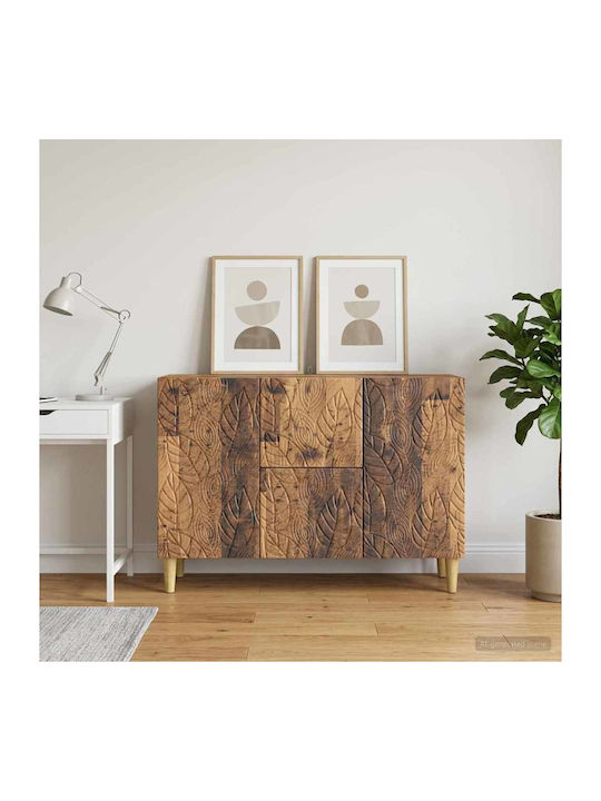 Дървен Офис Шкаф В Кафяв Цвят 89x34.5x60см