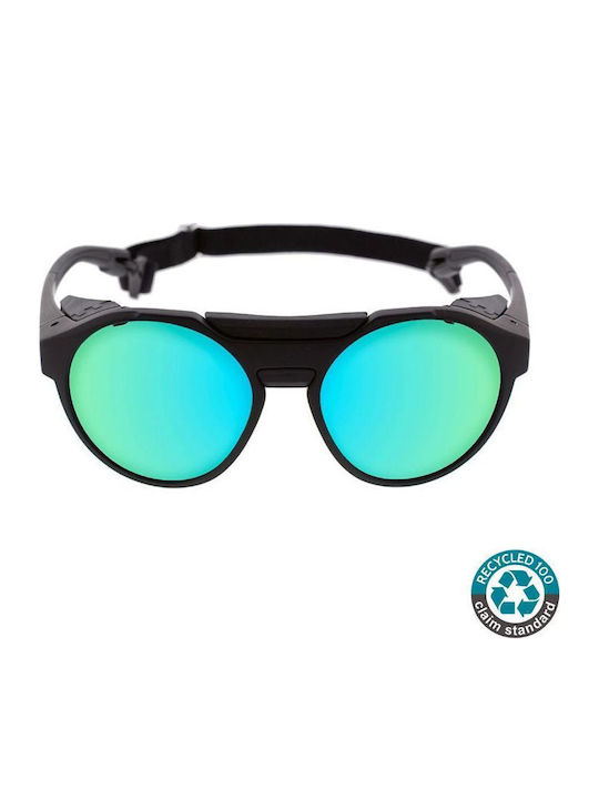 Ocean Sunglasses Unisex Ochelari De Soare Cu Culoare Full Face Neagră Și Culoare Bej Polarized 2910