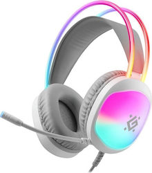 Defender Eclipse Auf dem Ohr Gaming-Headset mit USB-Konnektivität Weiß