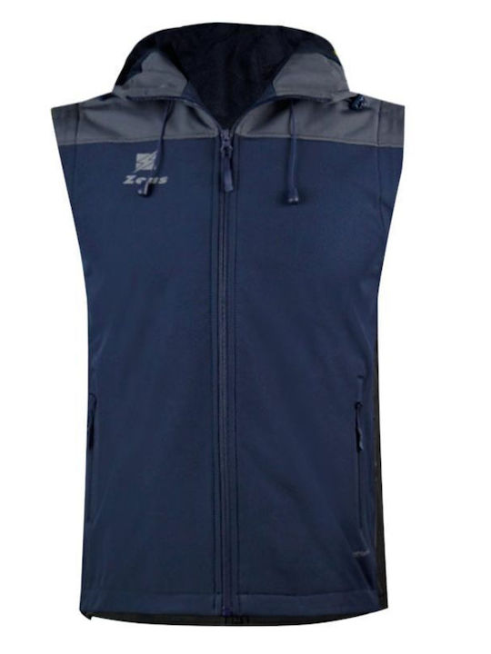 Vestă 3 în 1 Softshell Impermeabilă și cu Protecție Împotriva Vântului Albastru Marin/Grafit