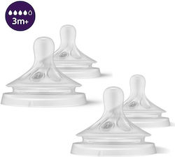 Philips Natural Response Flaschenwarzen aus Silikon für 3m+ 4 Stück