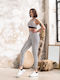 Training Damen-Leggings Weiß