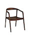 Schumet Wooden Dining Armchair Walnut 56x56x78cm