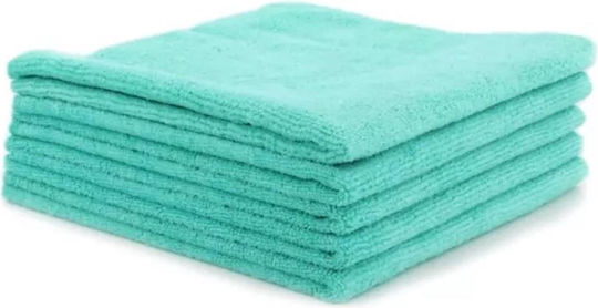 ChemicalWorkz Car Microfiber Cleaning Cloths for Car Body 350gsm Turquoise 40x40cm 5 Pieces