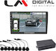 Electric Life Car Parking System with Screen and 4 Sensors in Black Colour