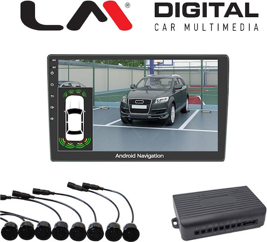 Electric Life Car Parking System with Screen and 4 Sensors in Black Colour