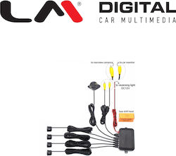 Electric Life Car Parking System Rear with Buzzer and 4 Sensors in Black Colour