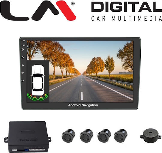 Electric Life Car Parking System with Screen and 4 Sensors in Black Colour