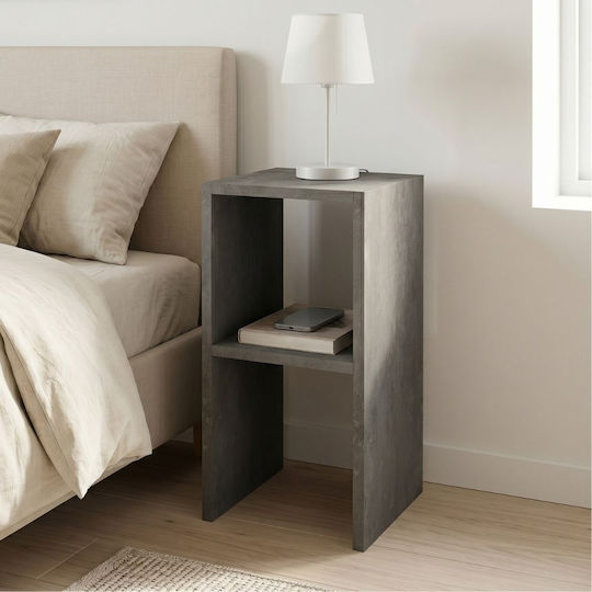 Smile Wooden Grey Side Table 30x30x60cm