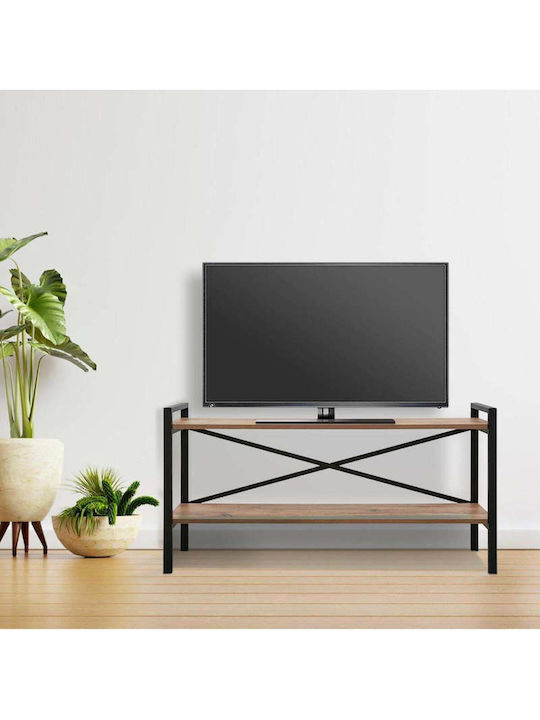 Metal Multicolour TV Stand L120xD34xH60cm
