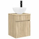 vidaXL Bathroom Vanity Unit with Sink M39xD41xH64.5cm Brown