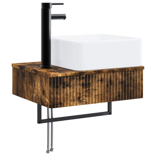 vidaXL Badezimmer Waschtisch-Einheit M50xB41xH39cm Braun