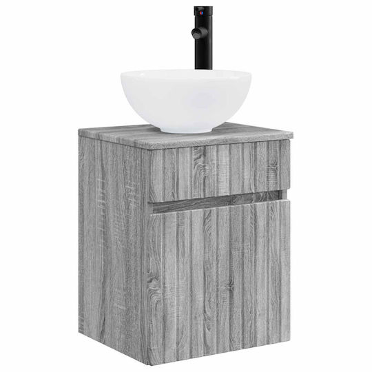 vidaXL Bathroom Vanity Unit with Sink W39xD41xH64.5cm Gray