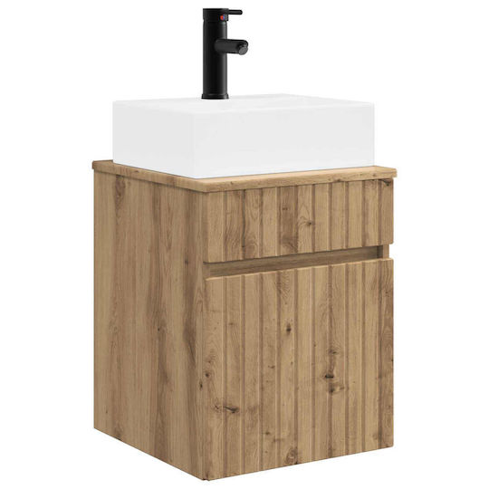 vidaXL Vanity Unit with Sink M39xD41xH62.5cm Brown