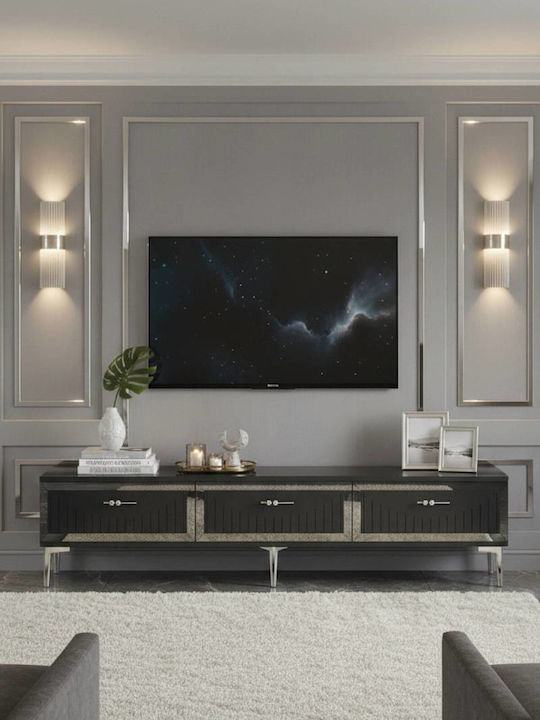 Έπιπλο Τηλεόρασης Χρυσό Μ180xΠ30xΥ41cm