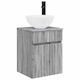 vidaXL Vanity Unit with Sink M39xD35xH63cm Gray