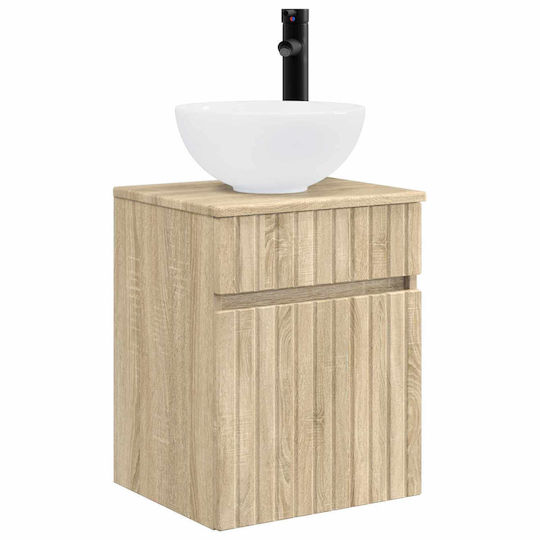 vidaXL Vanity Unit with Sink M39xD35xH63cm Brown