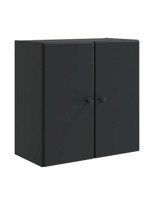 Wall Cabinet Black 59x31x60 cm