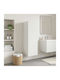 Set of Wall and Floor Kitchen Cabinets White 33x34.5x60cm