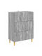 Bedroom Chest of Drawers Wooden Gray 66x34.5x90cm