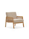 Debra Πολυθρόνα Beige 76.5x68x78cm