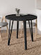Xana Esszimmer-Tisch Holz Schwarz Holz 90x90x77,5cm