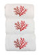 Nakas Concept Nakas Concept Badetuch 30x50cm Koralle Zweifarbig Rot