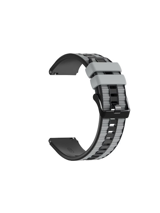 Nylon Hybrid Tragbare Bänder Silikon Amazfit Stratos 2s/3 Graues Schwarzes