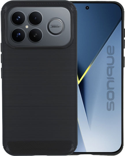 Калъф Силиконов Sonique Carbon Brushed Xiaomi Poco F8 Ultra 5g Черен