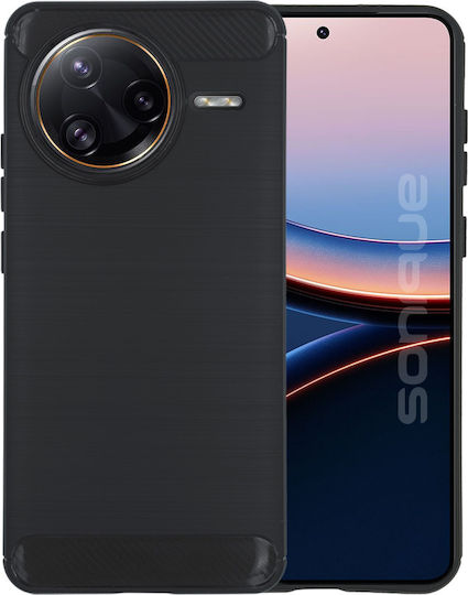 Silicone Case Sonique Carbon Brushed Xiaomi Poco F7 Ultra 5g Black
