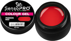 Gel Uv Colorat Roșu Pasiune 5ml Sensopro Milano
