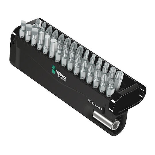 Wera Hex-plus Bit Set Bit-check 30 Metal 1 Sb 30 Pieces Holder