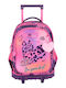 Must Team School Trolley Bag for Elementary with Water Bottle Holder Multicolour 30lt 34 x 20 x 44cm