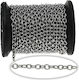 Edelstahlkette Oval Silber 4x3mm 2 Meter
