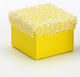 Paper Wedding Favor Box Yellow 7x7x5 Per Set 12 Pieces