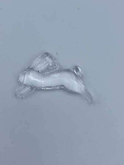 Decorative White Bunny Pvc 4x2.5cm Height 1 Package=98 Pieces