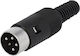Connector Plug Din Male 4 Pin 216° Plastic