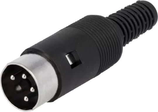 Connector Plug Din Male 4 Pin 216° Plastic