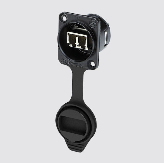 Βύσμα Fiber Lc Double Σασί Seetronic Cover Ip65 Black Optical