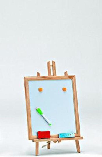 Sevalet Din Lemn Cu Două Fețe Tablă Albă Tablă Neagră 28x50 Cm