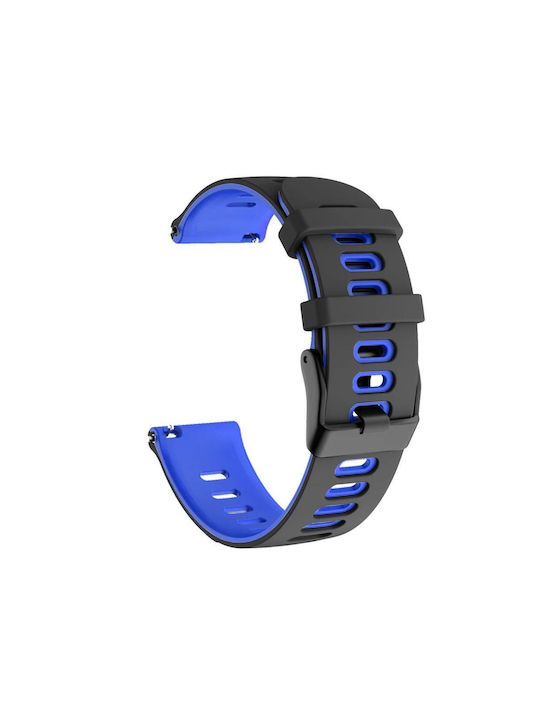 Dual-color Λουράκι Σιλικόνης Amazfit Stratos 2s/3 Black Blue