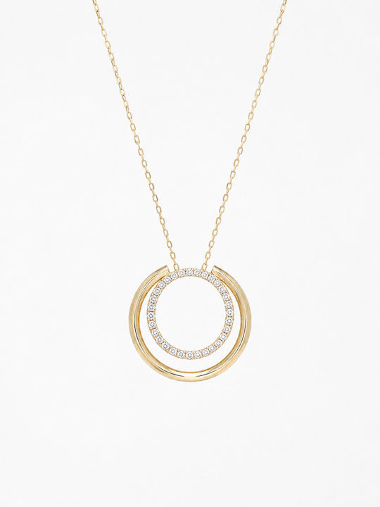 Ioannis Kosmima Necklace From 9 K Gold With Zircon