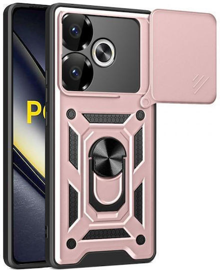 Techsuit Camshield Калъф Xiaomi Poco F6 Розов Черен
