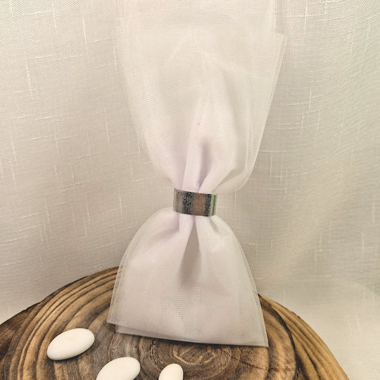Wedding Favor Tulle Silver Wire