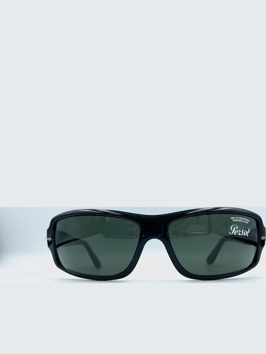 Persol Men's Sunglasses with Black Frame and Green Lens PO2744S 95/31