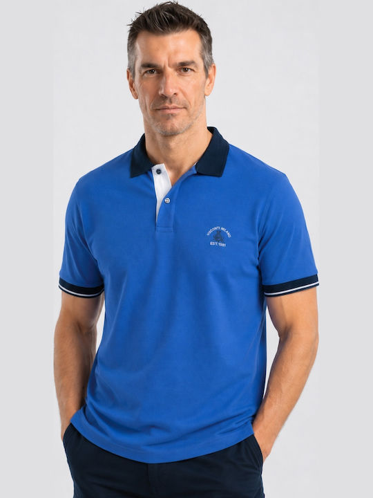 Visconti Polo Μπλούζα Κοντομάνικη Μπλε Ρουά